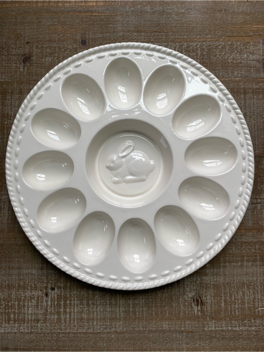 Hallmark Easter Bunny Deviled Egg Plate
